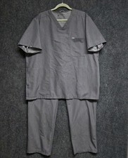 FIGS Scrub Set Mens 3XL Gray Chisec Three-Pocket Top  Cairo Cargo Pants