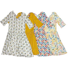 4pc Dot Smile Girls 8 10 Ballerina Twirl Dress Lot Floral Sea Shells Target Dots