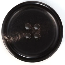 Horn Button for Suits, Blazers, Coats, Pants, Activity Wears. Black Color/ 5 ...