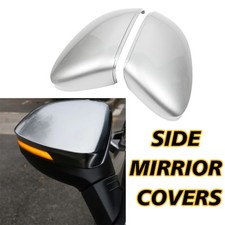2x Chrom Spiegelkappen Gehäuse L+R Für VW Golf 8 VIII 2019-2026 ohne Side Assist