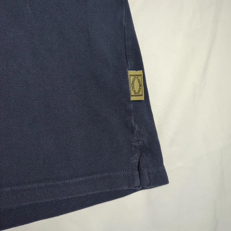 CAMISA POLO CAPA BACALAO PATATAS FRITAS De Colección COLORADO TIMBERLINE Azul Marino S/S Para hombres L Foto 3 de 4