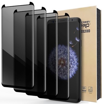 2/4/6 Privacy Screen Protector For Samsung Galaxy S9 Tempered Glass 9H Anti-Spy