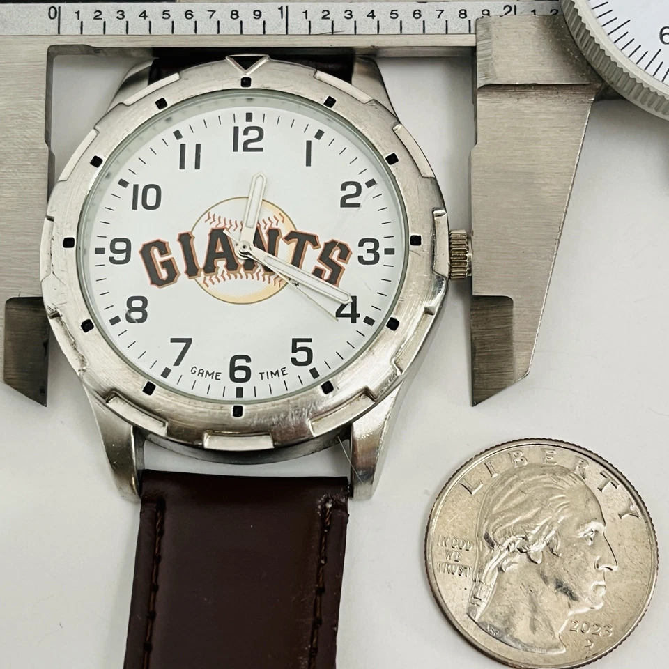 San Francisco Giants MLB Game Time watch Stainless Steel Japan Movt *No Battery - Image 3 of 4