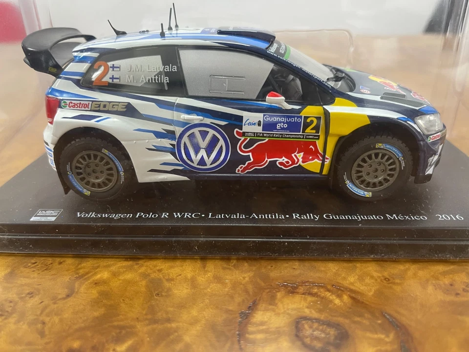 WRC 1/24 ALTAYA IXO VW POLO R  1st Rally Guanajuato Mexico 2016 Latvala-Antilla - Immagine 2 di 2
