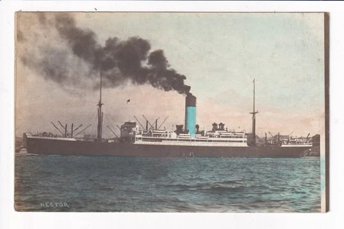 Ship TSS Nestor Blue Funnel Line RPPC