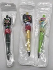 Beaded Ink Pens Lot Of 3