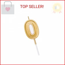 Luter Gold Glitter Happy Birthday Cake Candles Number Candles Number 0 Birthday 