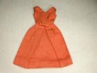 Vintage 1960s Barbie CAMPUS BELLE coral DRESS orange Salmon Color