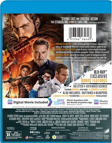 Kraven the Hunter [New Blu-ray] Digital Copy, Subtitled - Image 2 of 2