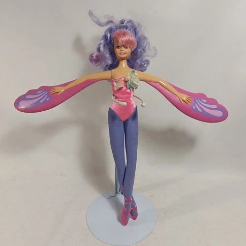 Wings Sky Barbie Soft Body Dancers Poseable Wings 15" Tall See Pics Vintage