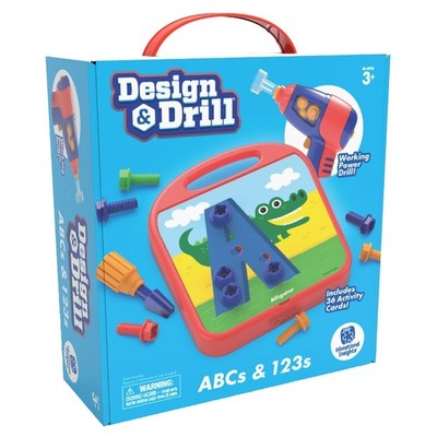 Educational Insights Design & Drill ABC & 123 Kinder Akku Werkzeuge Spiel