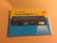 Kodak Ektraliite10 Camera Instructions Manuel Booklet