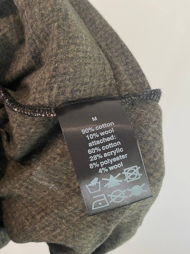 RUNDHOLZ Black Label Gray Asymmetric Striped Print Ful Zip Long Sleeve Size M - Picture 11 of 12