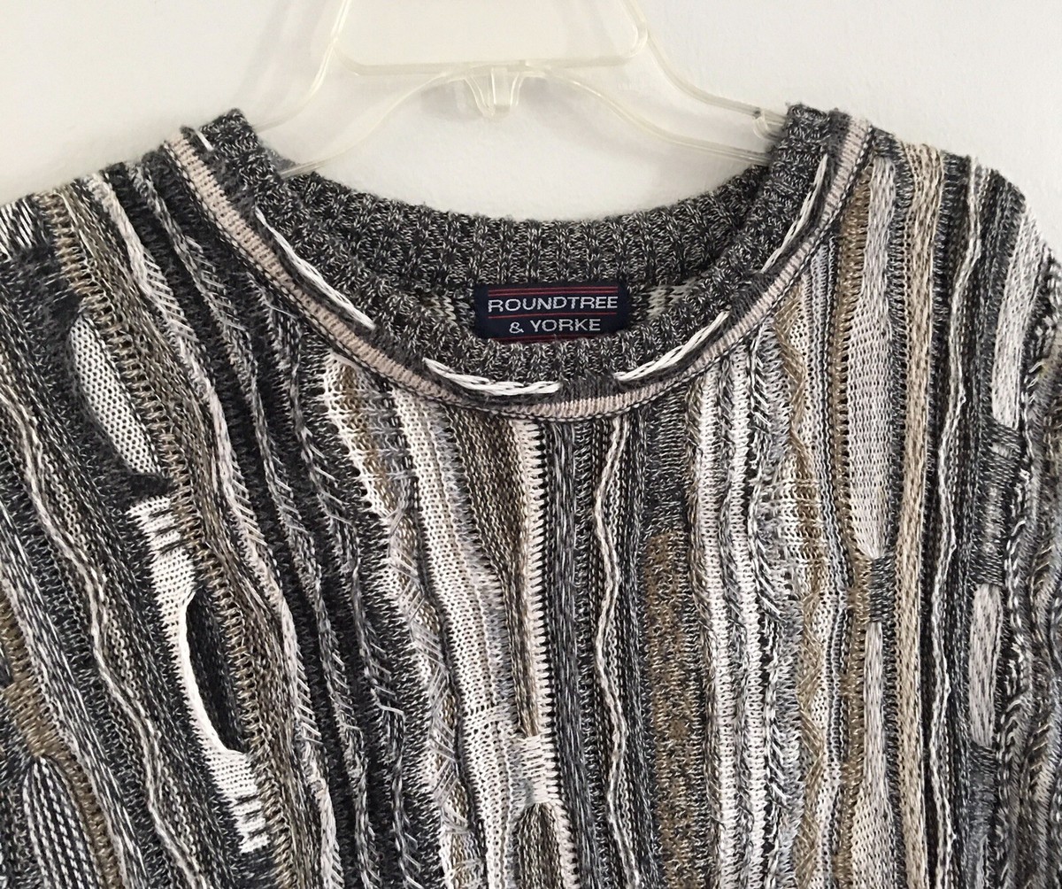 coogi風　roundtree&yorke ビンテージニット coogi風 roundtree&yorke ビンテージニット