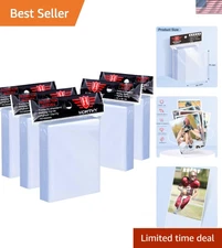 500 Counts Card Sleeves Toploaders for Trading Card, Soft Baseball Card Penny...