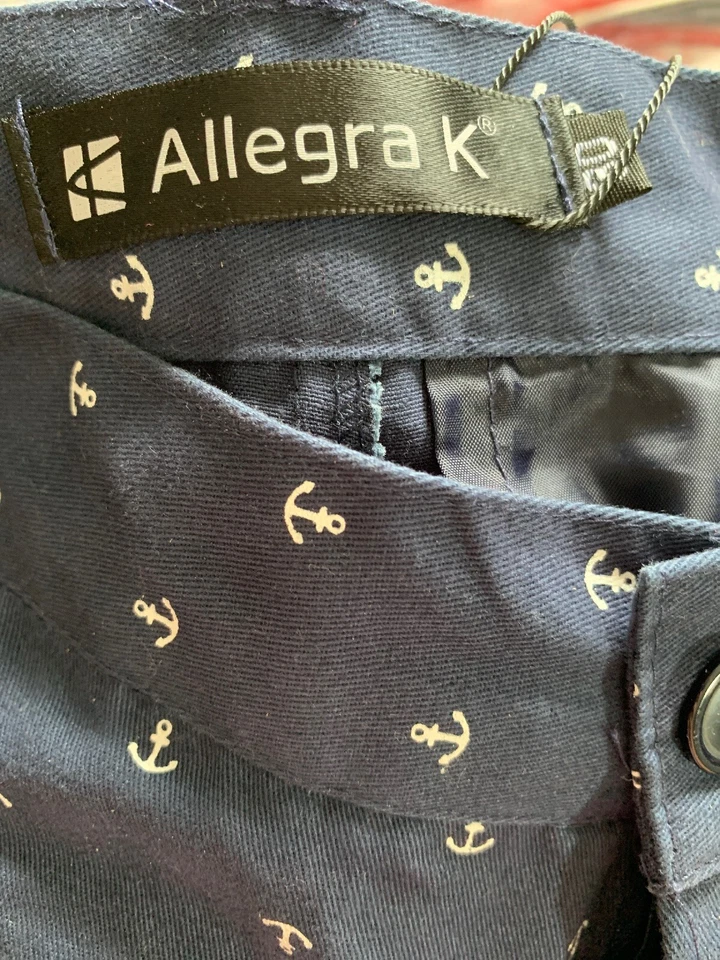 Allegra K Blue with White anchors Men Size 30/30 - Image 4 of 4