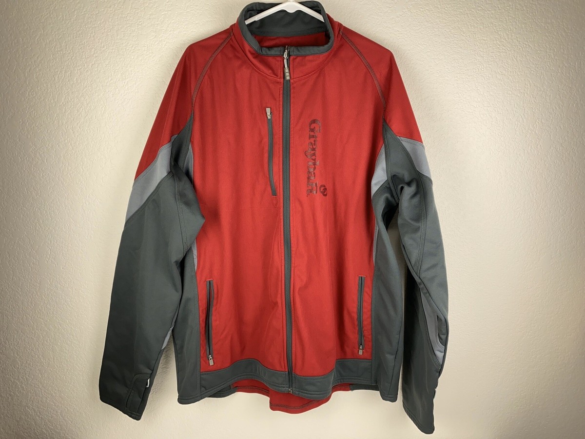 【MODERNIF】Roe double jacket set Elevate Men's Sport Jacket Zip Front Graybar Logo Red/Grey