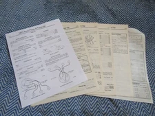 1971 FORD PINTO FORD 6 V8 JEEP FACTORY TUNE UP SPECIFICS SPEC MANUAL SHEETS SET