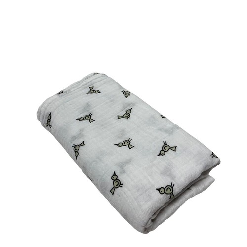 Aden + Anais Green Bird Print Muslin Baby Blanket Jungle Jam Swadle Boy