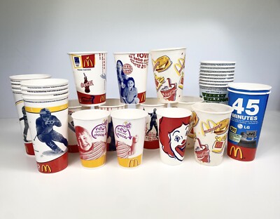 McDonald’s Paper Wax Cups 90s 2000s | eBay