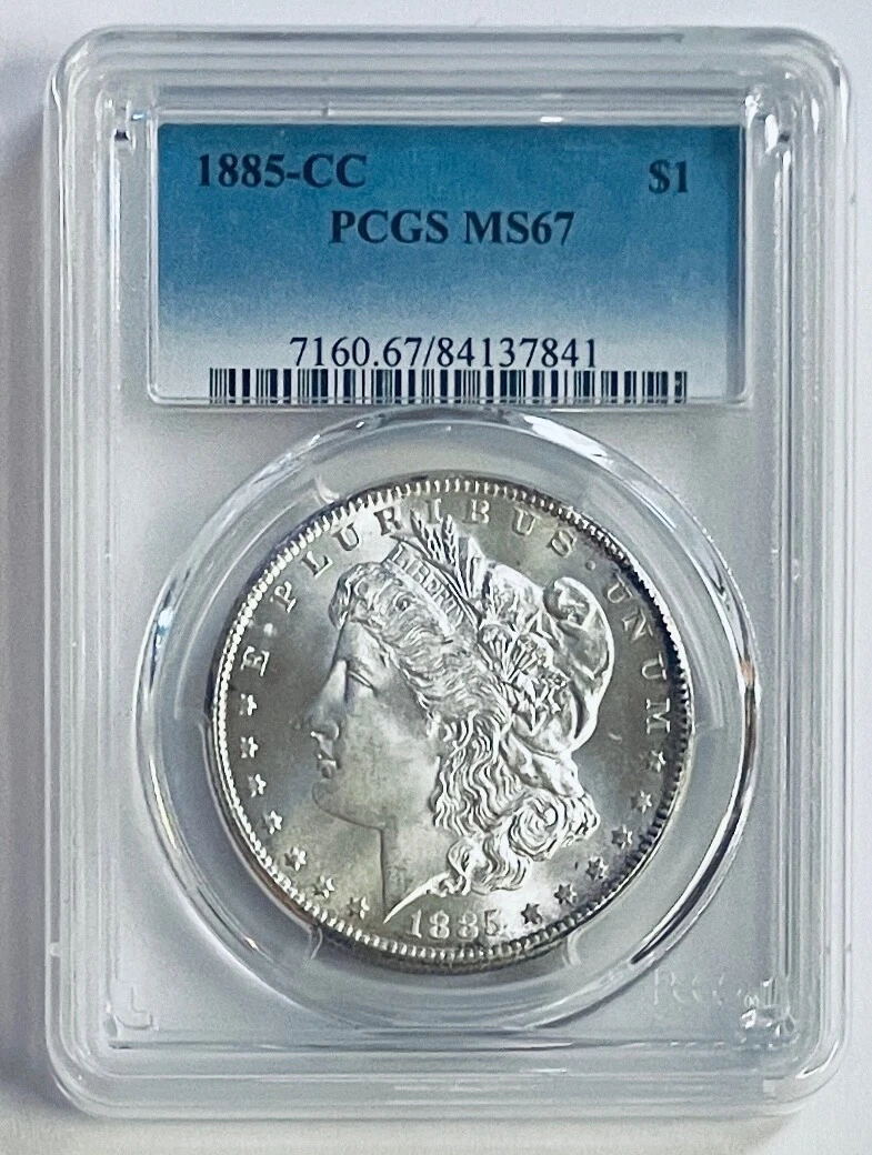 1885-CC Morgan Silver Dollar PCGS MS67