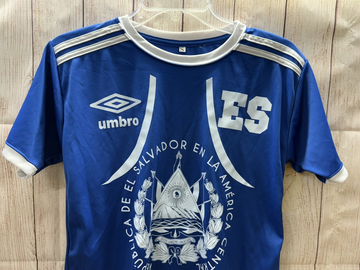 Umbro El Salvador Futbol Jersey Blue ES Soccer Camisa America