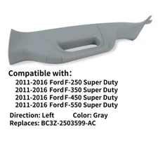 Left LH Driver Interior Trim A Pillar Handle Grey Gray FOR 11-16 F250 F350 F550