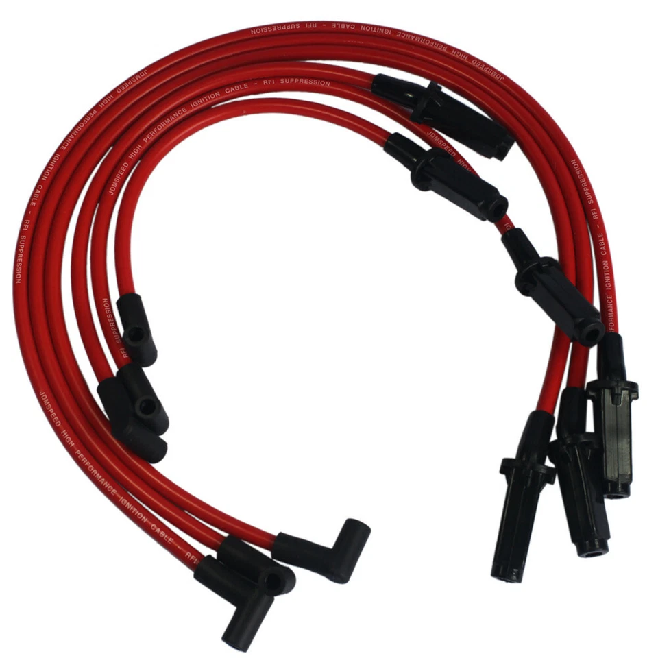 JDMSPEED Red 10.5mm Ignition Spark Plug Wires For Pontiac 3800 Series II L67 - Image 4 of 4
