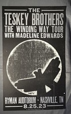 2023.08.25 Hatch Show Print The Teskey Brothers Tour Poster @ Ryman Nashville