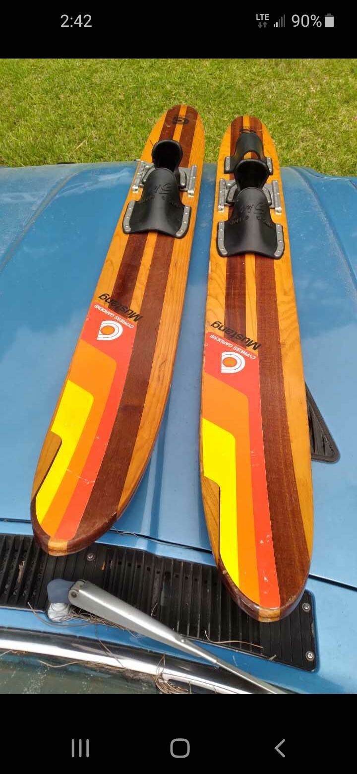 Vintage Cypress Gardens Mustang Combo Water Skis eBay