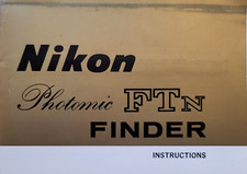Nikon Photomic FTn Finder Instruction Manual Book- English Language Edition