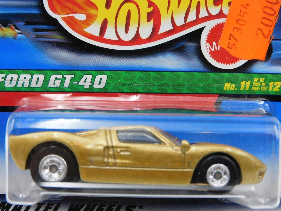 Hot Wheels Ford GT-40 Treasure Hunt 26381 die cast Thailand short card 11/2000 - Immagine 2 di 4