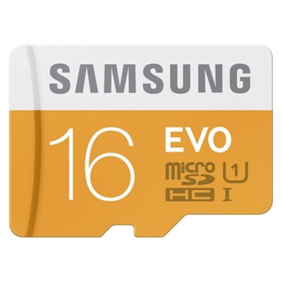 16GB Memory Card Samsung Evo High Speed MicroSD Class 10 for Cell Phones
