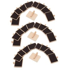 30x Mini Wooden Message Board Chalkboard Memo Letter Sign Board with Peg