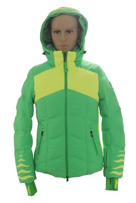 Bogner Damen Skijacke Ski Jacke DELLA D Grün Gelb Größe 36 S Neu