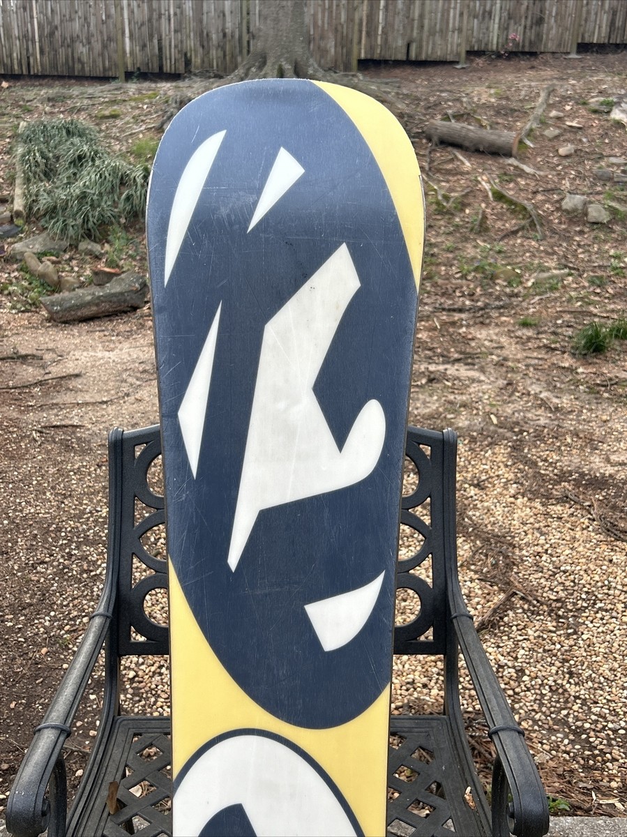 K2 Dart Snowboard 138 cm Snow Board No Bindings Blue Yellow