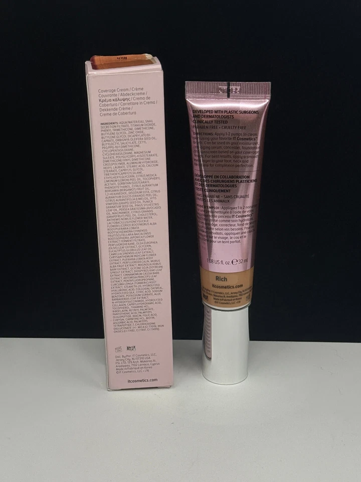 IT Cosmetics CC+  Color Correcting SPF 50+ Full Coverage Cream RICH 1.08 oz - Image 4 of 4
