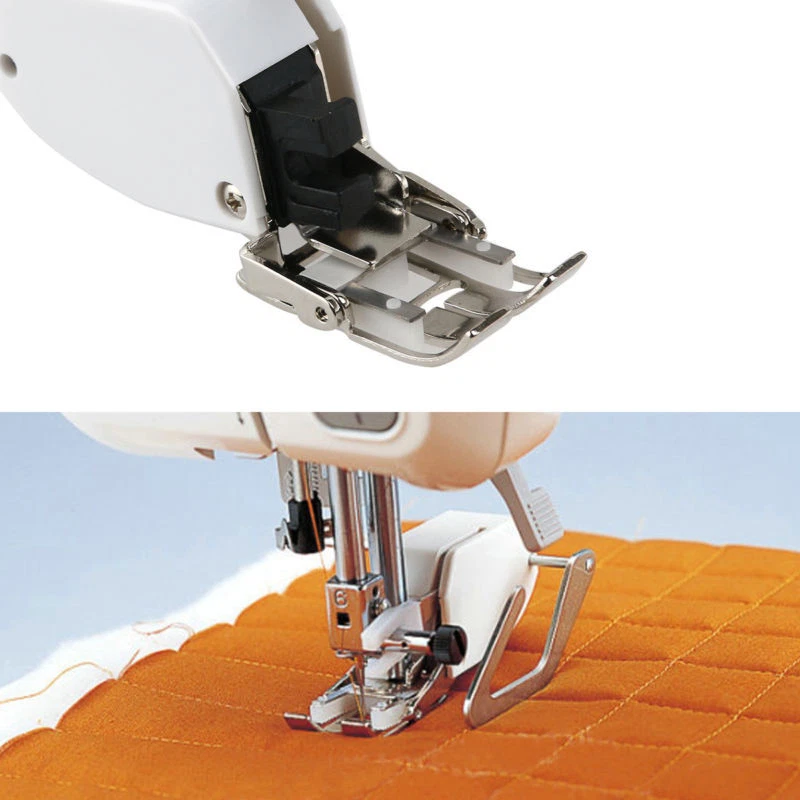 1Set Sewing Machine Screw-on Even Feed Walking Foot with Quilt Guide for Brother - Image 2 of 4
