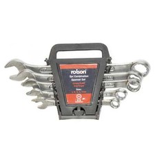Rolson 5pc Combi Spanner Set D/F On Rack 46673