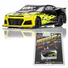 AFX 22060 Mega-G 2021 Camaro ZL1 Wildfire Black/Lime HO Slot Car