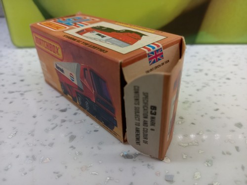 Lesney Matchbox Superfast 63 Freeway Gas Tanker Scarce Chevron - Original boxed - Picture 12 of 12