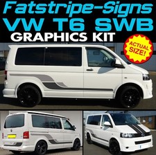 to fit VW TRANSPORTER T6 SWB GRAPHICS STICKERS STRIPES DAY VAN CAMPER CONVERSION