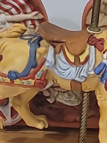 1985 Willitts Tobin Fraley Collection Carousel Lion Music Box American History - Picture 13 of 24