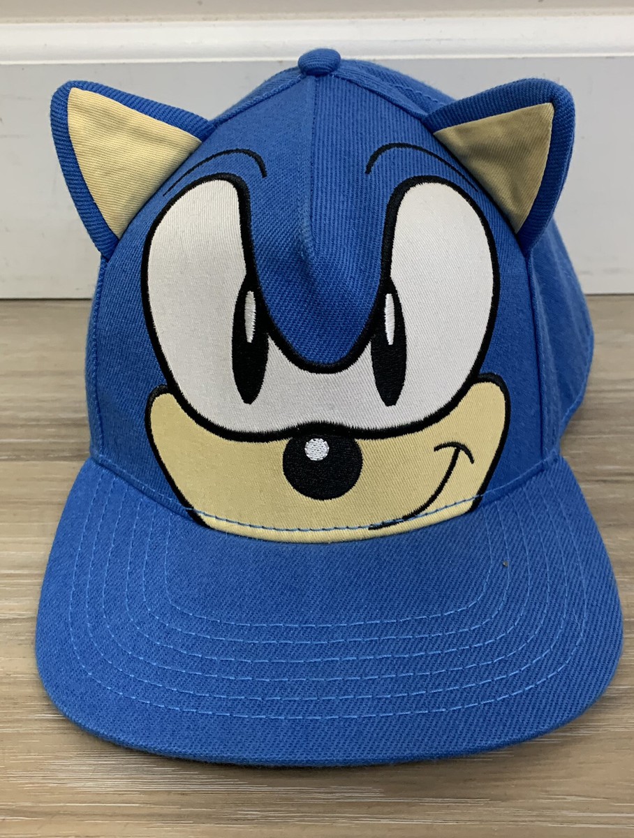 Sega Sonic The Hedgehog Face Blue Snapback I
