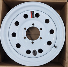 16x6 Trailer Wheel 6 Lug On 5.5 Bolt Pattern White Modular Trailer Rim 16x6 Trailer Wheel 6 Lug On 5.5 Bolt Pattern White Modular Trailer Rim
