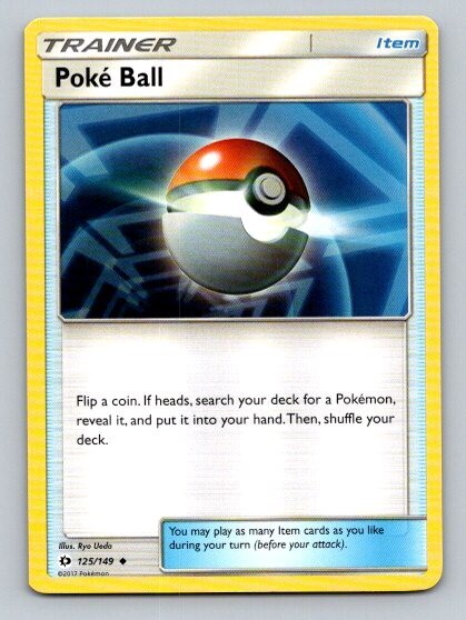 2017 Pokemon Card Sun & Moon Poke Ball 125/149