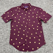 RSVLTS x Big Lebowski Shirt Mens Small Burgundy Roosevelt Bowling Beer Kunuflex