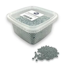 10,000 ct Silver Zinc Plated Metal BBS 4.5mm (.177 Cal) - BC Precision