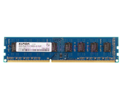 Elpida 4GB 2Rx8 PC3-10600 DDR3 1333Mhz CL9 RAM Memory 240Pin Desktop DIMM #22。，