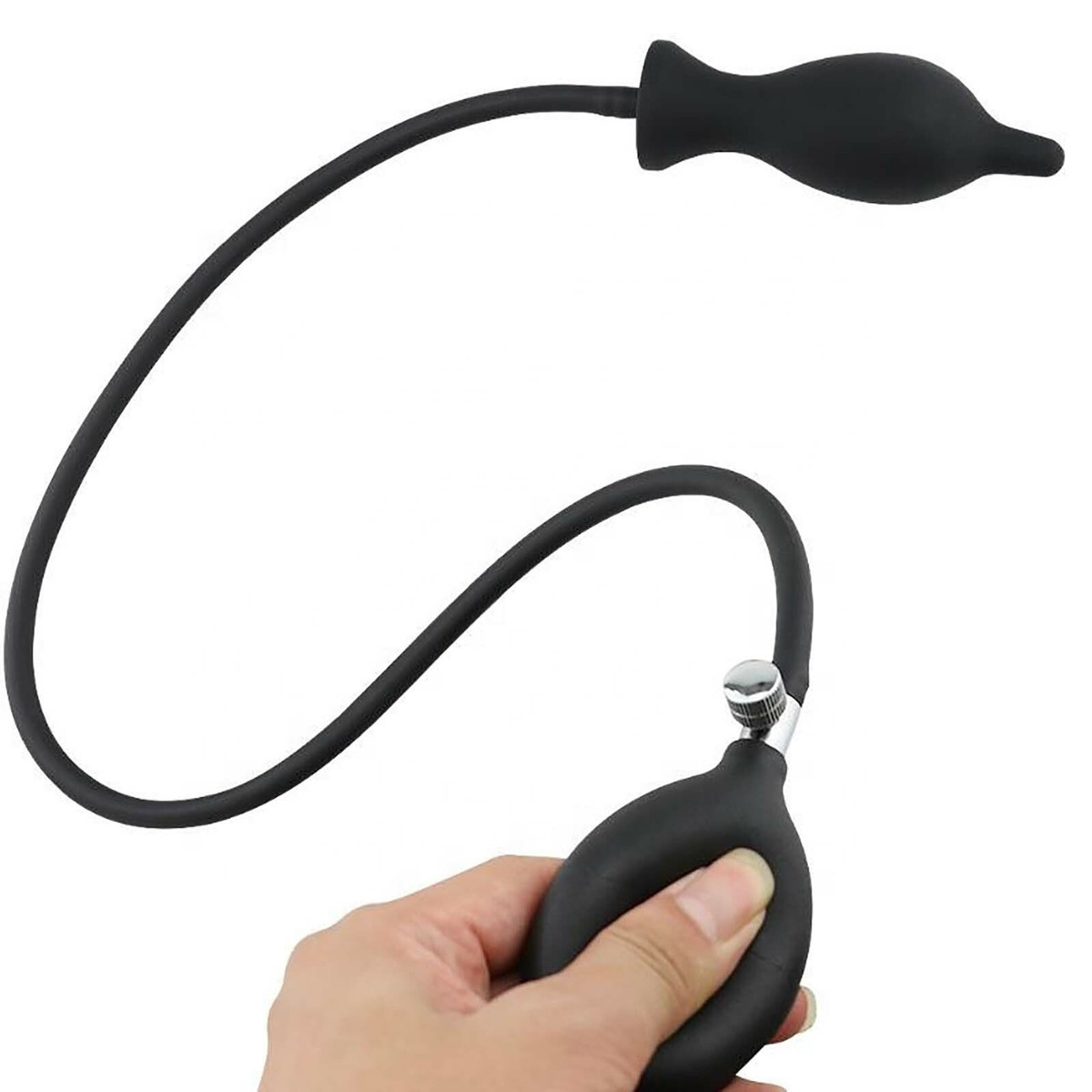 Tappo Anale Gonfiabile In Silicone Con Pompa – Adult-Factory, Per Doccia E Clistere, Nuovo